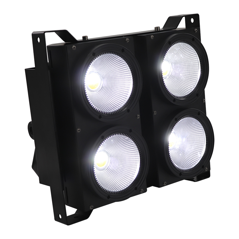 A-2 Four Eye 4x100W White Cob Stage Audience LED Matrix Light DMX Blinder Stage Lights